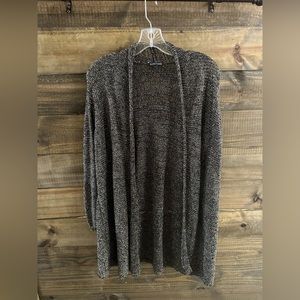 Eileen Fisher Shiny Fishnet Long Sleeve Cardigan sz XL